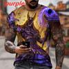 2023 Summer Fashion Ancient Horus Egyptian God Anubis 3D Print T-shirt O Neck Streetwear Casual Cartoon Anime Short Sleeve Tee