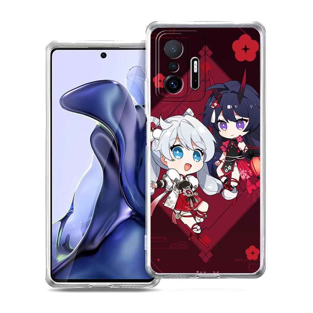 Милый Чехол для Телефона Honkai Impact 3rd Для Xiaomi 14 13 12 Lite Mi 11 11X 13T 12T Для Poco X5 X4 X3 NFC F5 F4 M4 Pro 5G