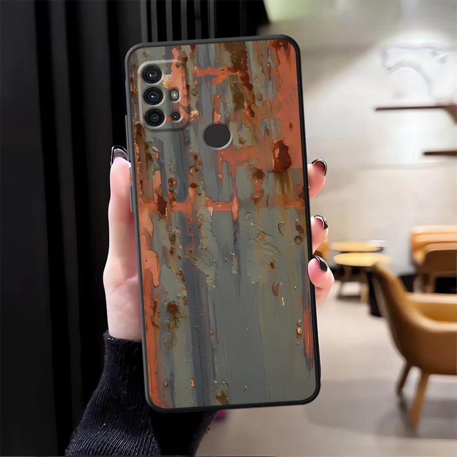 Чехол для телефона Funda для Moto Edge 20 30 X30 Pro S30 Pro Ретро-следы ржавчины