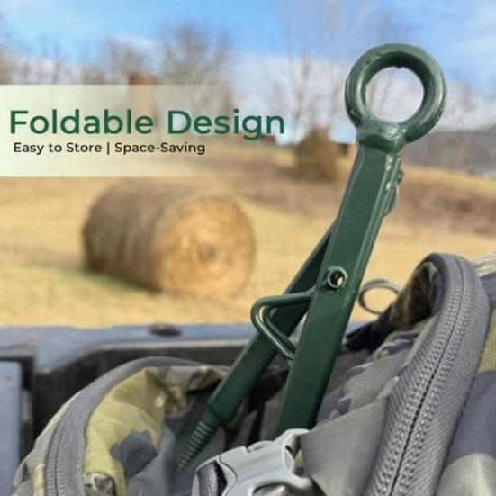 Portable Hunting Concealment Branch Stand, Adjustable Foldable Camouflage Tree Stand with Multi-Hook, Blind Accessory for Deer Turkey Outdoor Hunting