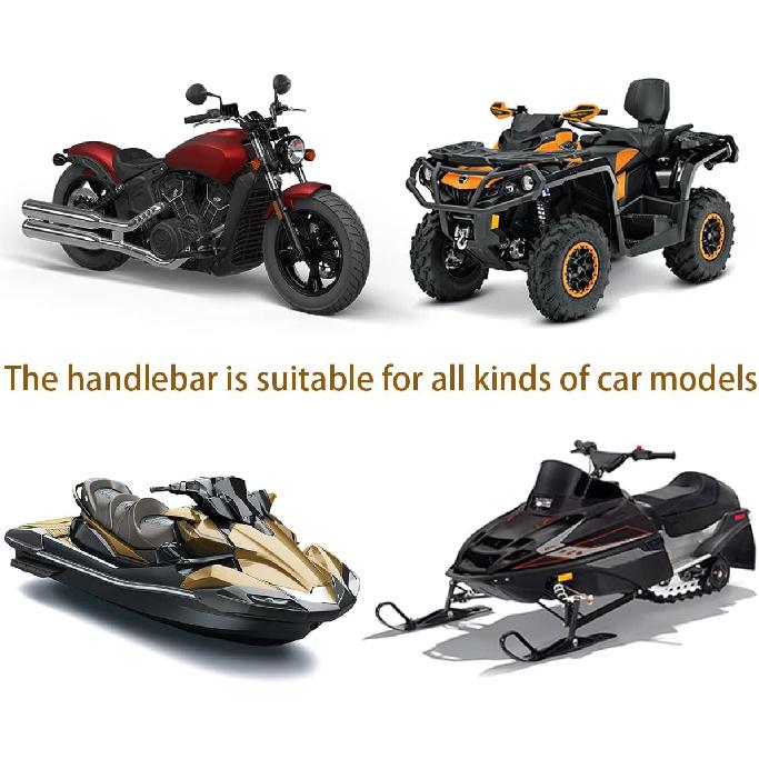 Мотоциклетные ручки, Нескользящая резиновая рукоятка для рулей 7/8" 22 мм/24 мм, Винтажная мотоциклетная ручка газа, Рукоятка руля для комфорта рук, Универсальная для