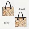 Boho Floral Pattern Tote Bag Casual Daily Travel Shoulder Bag for Women Large Capacity Reusable Shopping Handbag