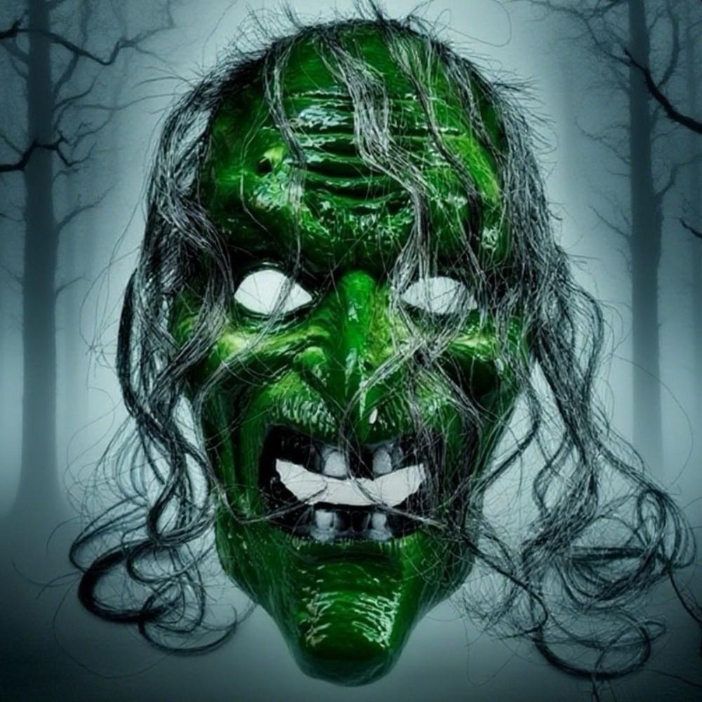 Creativity Scary Witch Mask Spooky Terrifying Cosplay Mask Full Face Mask Carnival Party