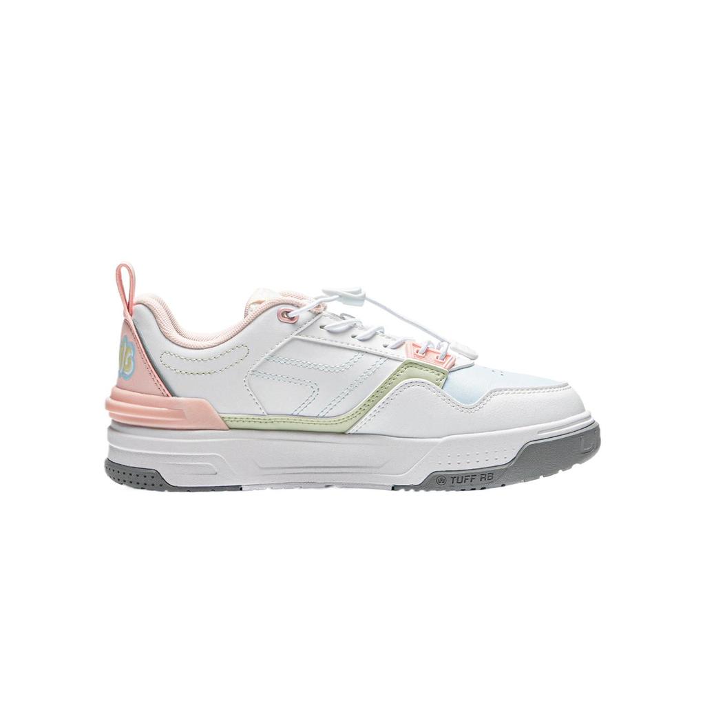 Li Ning Детские кеды Skate 80s Спортивный стиль жизни Синтетическая кожа Легкие Удобные Простые Нескользящие Низкие Повседневная обувь Детская повседневная обувь YKCU124-14