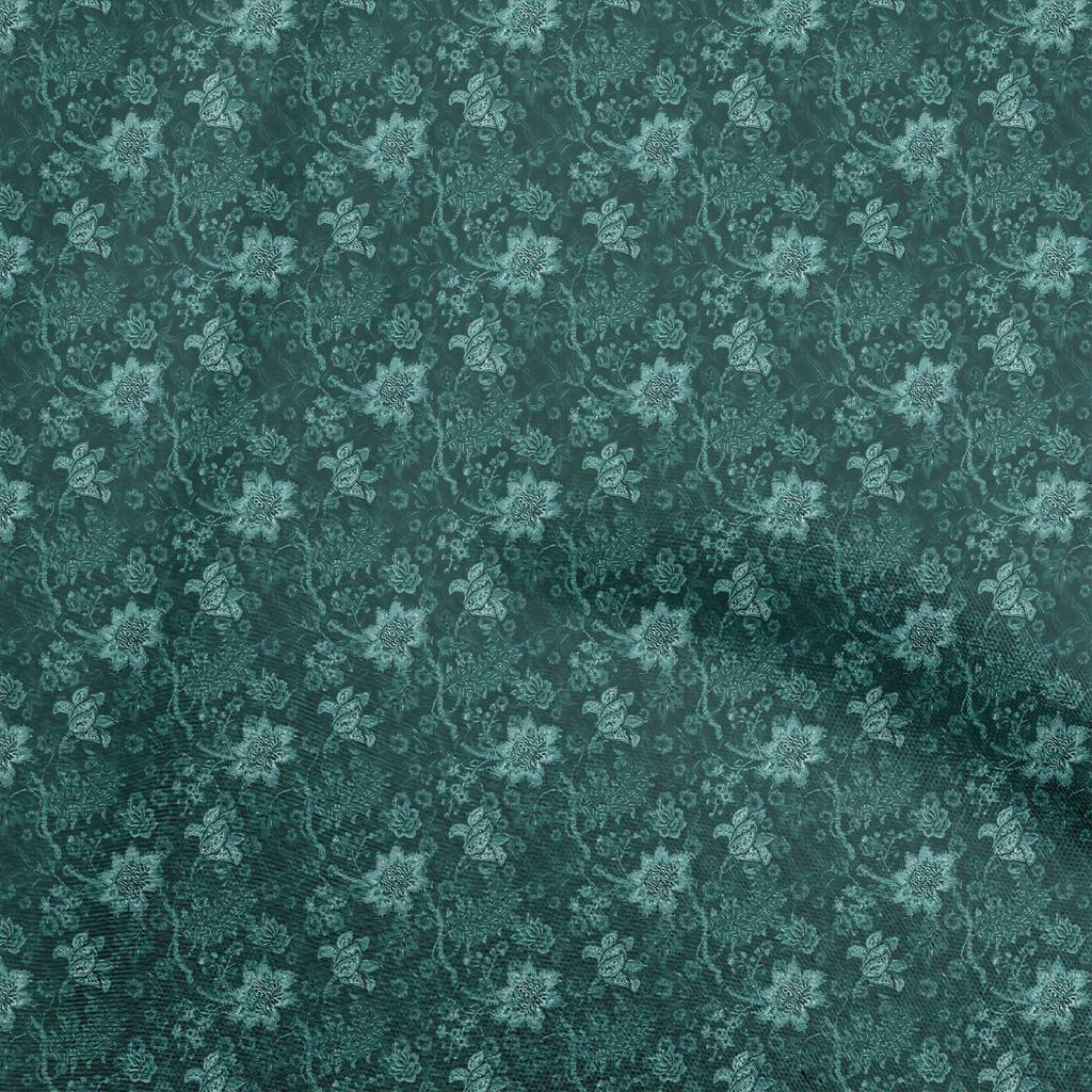 oneOone Cotton Flex Dark Green Fabric Batik Diy Clothing Quilting Fabric Print Fabric By Yard 40 Inch