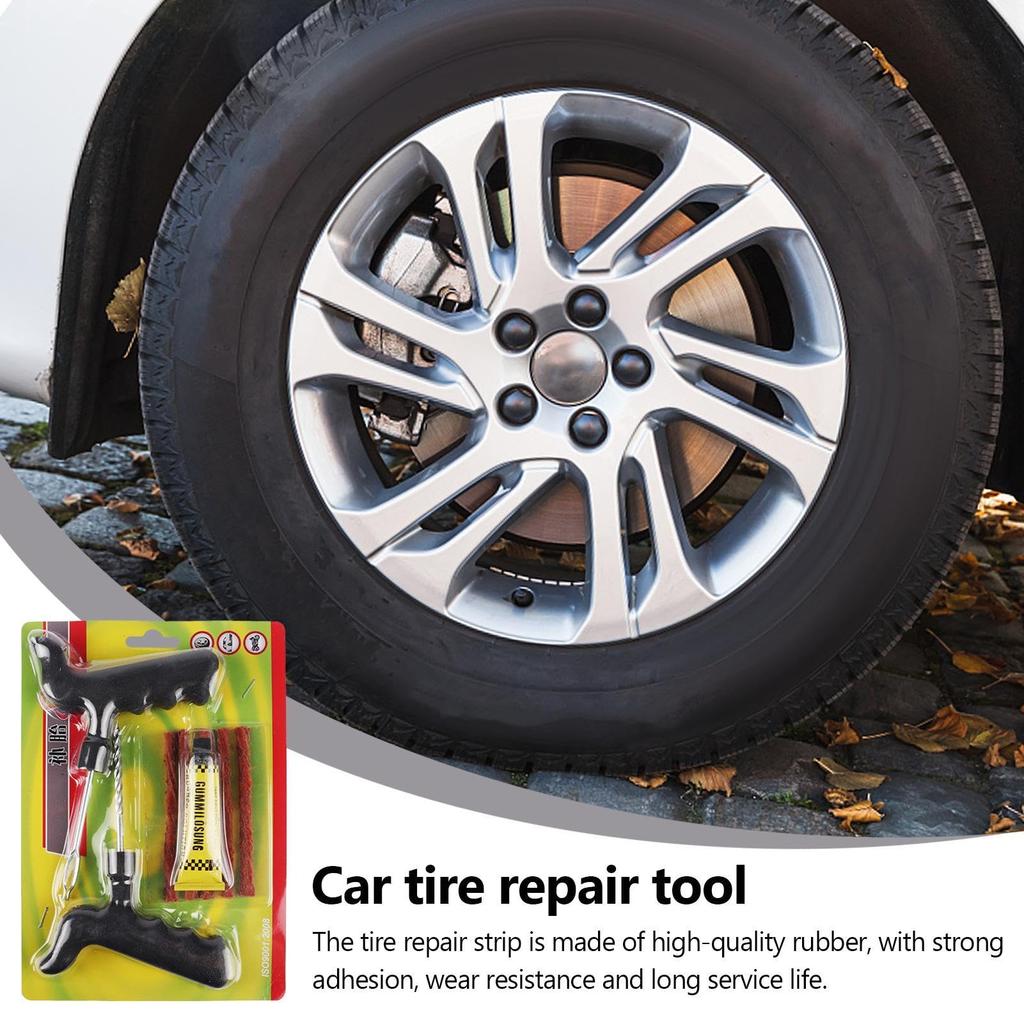 Car Tire Repair Kit, Repair Puncture Repair Kit | Fix Flat Tire Repair Kit,