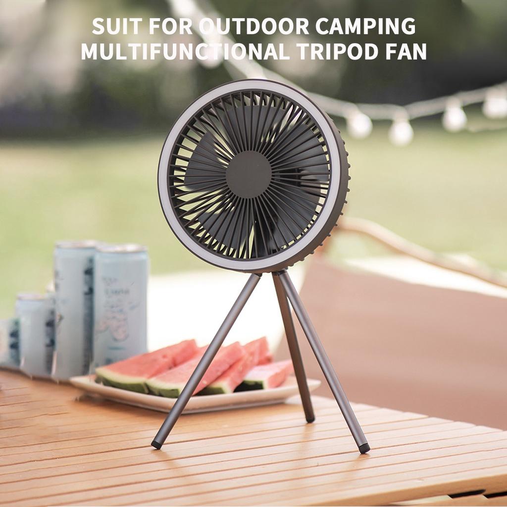 Мини-вентилятор USB перезаряжаемый портативный вентилятор открытый кемпинг потолочный вентилятор люстра синхронизация 10000 мАч Powerbank штатив настольный вентилятор