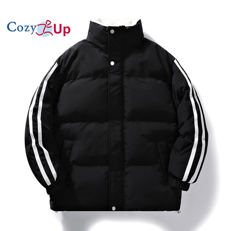 Cozy Up Мужская куртка, теплая хлопковая одежда, свободное пальто, хлебный костюм