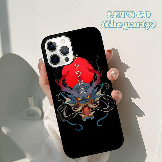 Осенняя японская маска самурая они Чехол для телефона для iPhone 16 15 12 mini 11 13 14 Pro Max SE 2020 Apple 6S 7 8 Plus Coque