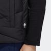 adidas Мужской жилет Zjy Gfx Dw V с воротником-молнией и однотонным пухом, черный H20779