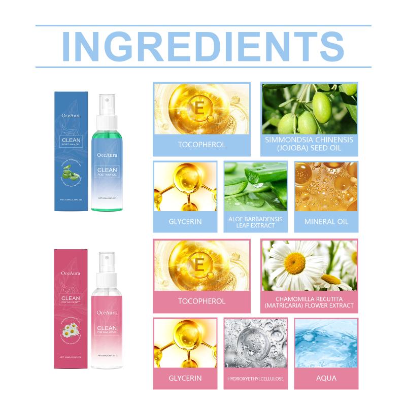 Skin Recovery Hair Removal Spray After Waxing Anti Redness Hydration Relief Soothing Care for Home or Use