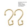2Pcs Curtain Hook Easy Installation Adjustable Space-Saving S-Shaped Hanging Hooks for Home Bathroom