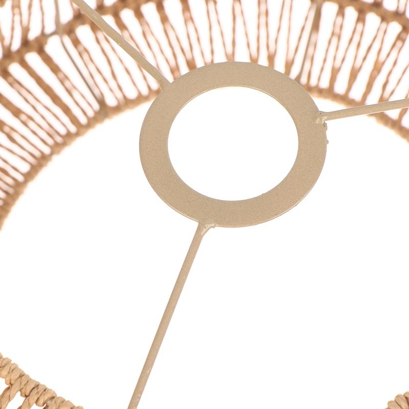 Плетеная абажур-люстра из бумажной веревки, защитный кожух для лампочки, подвесной абажур для ресторана, чайной комнаты, гостиной