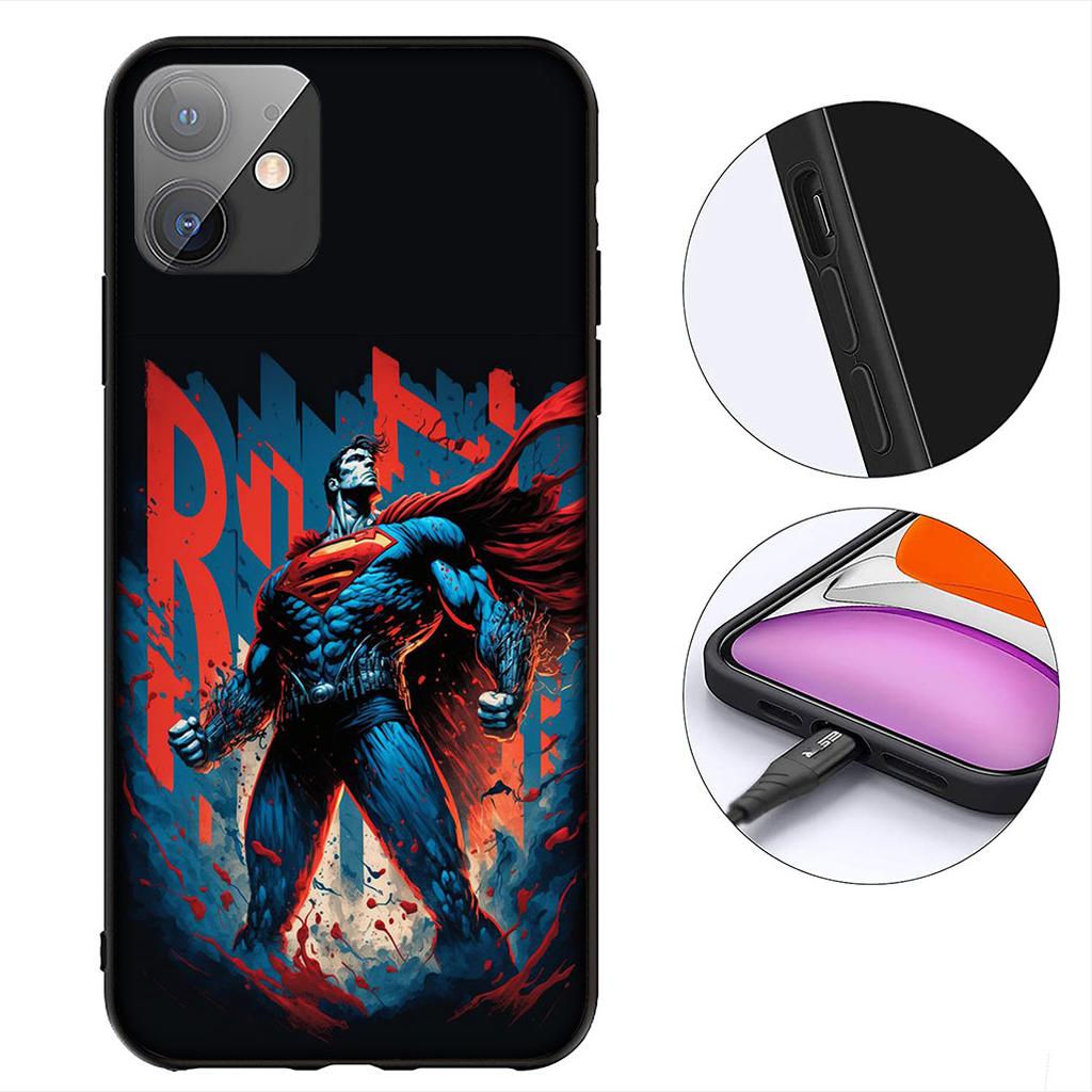 S-Supermans DC Movie Super man Cover for Motorola Moto E13 E20 E32 E22 E14 E15 G32 G60 G72 G7 G8 G82 G9 Plus Power Phone Case