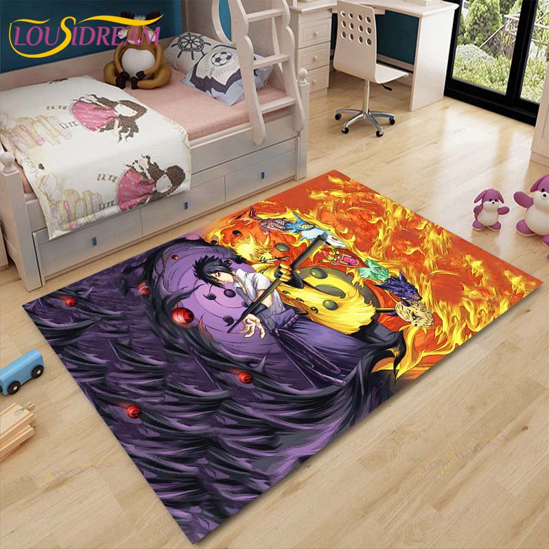 New Cartoon Naruto Carpets Kids Crawling Carpets Living Room Tea Table Mats Bedroom Rug Washable Floor Mats Household Area Mat