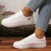 Маленькие белые туфли женские 2025 новые мягкая подошва нескользящие для бега студенческие повседневные под все на плоской подошве базовые студенческие женские кеды