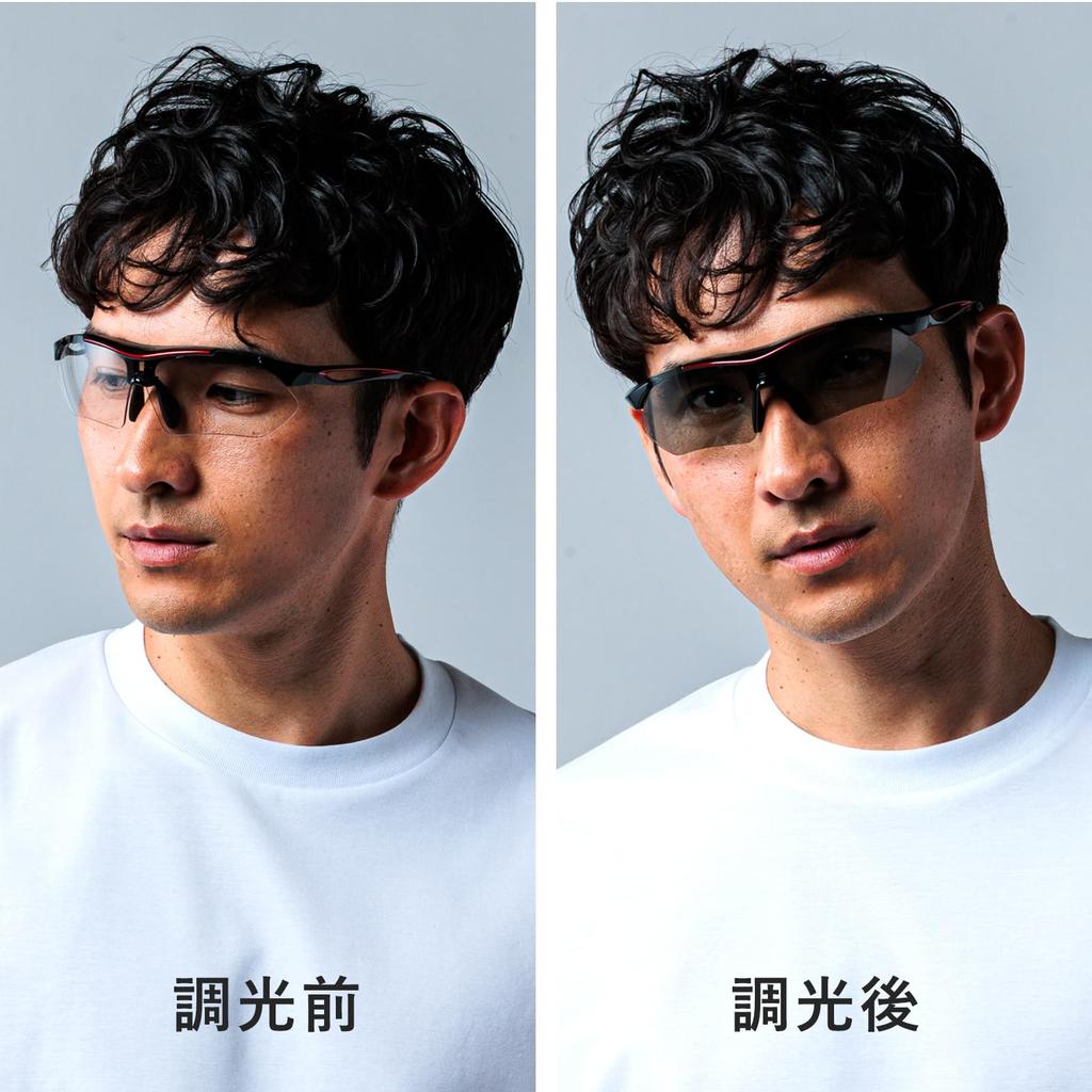 Photochromic Sports UV Black A-Fit Men's Sunglasses, Protection, Matte/Black, AF-7001T-C1