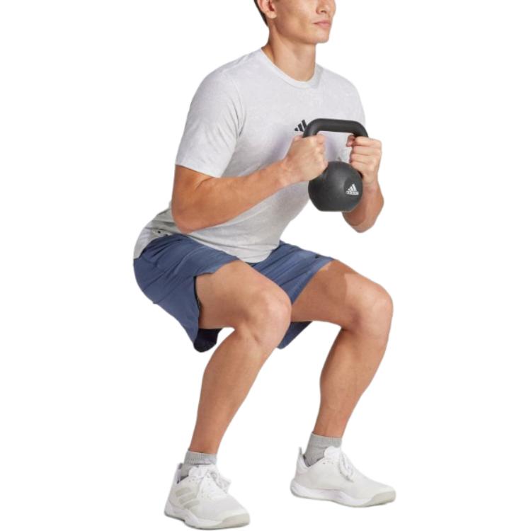 adidas Футболка Power Workout белая/черная мужская уличная одежда IS3807