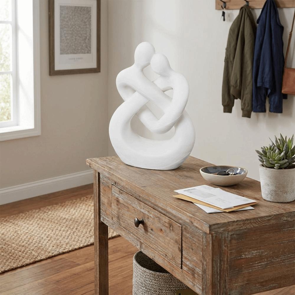 Plastic 3D Printed Figure Romantic Kiss of Love Figurine Home Decoration