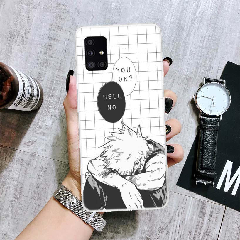 Чехол для телефона «Мой герой Академия Бакугоу Кацуки» для Samsung Galaxy A12 A22 A32 A42 A52 A72 A51 A71 5G A41 A31 A21 A02S M12 M21 M31