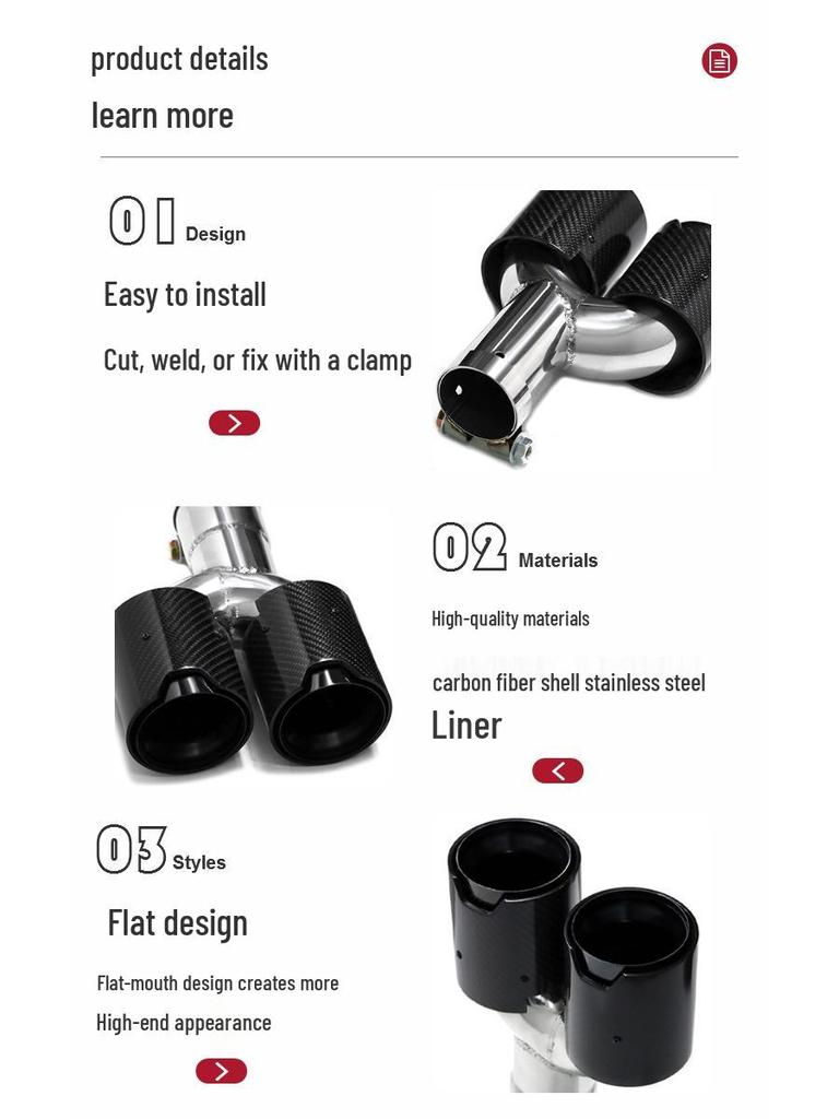 2022 BMW X3/X4 G01/G02 Quad Outlet Carbon Fiber Exhaust Tailpipe Upgrade