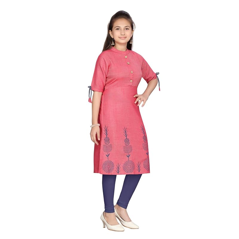 Хлопковый женский туника Aarika Regular Regular Fit(KurtiK42Red3 )