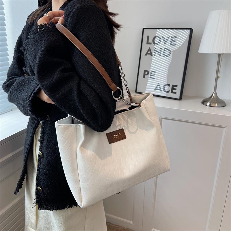 Сумка Premium Sense большой вместимости Женская сумка Контрастные цвета Простая и универсальная Сумка через плечо Сумка-тоут для поездок на работу