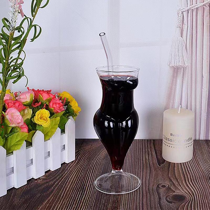 Форма тела Элегантный Боросиликатный Бокал для шампанского Хрустальный Коктейльный Бокал для Бара Красный Винный Бокал Голый