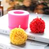 New Handmade Candle Mold 3D Rose Flower Ball Mold Aromatherapy Plaster Diy Candle Mold