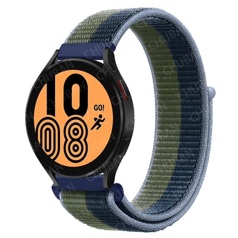 Nylon Loop For Samsung Galaxy Watch 6 5 Pro/4/classic/gear S3 Frontier/active Sport Bracelet Huawei Watch Gt2 3 22mm 20mm Strap