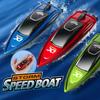 Mini Rc Boat 5km/h Radio Remote Controlled High Speed Ship With Led Light Palm-boat Summer Water