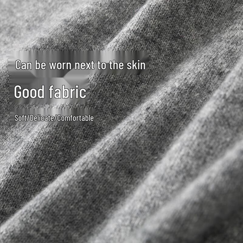 Hengyuanxiang Men's Wool V-Neck Sleeveless Sweater