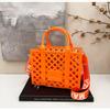 Fashion Candy Color Beach Bag Women's New Personalized Hollow Handbag Niche Shoulder Bag Messenger Bag