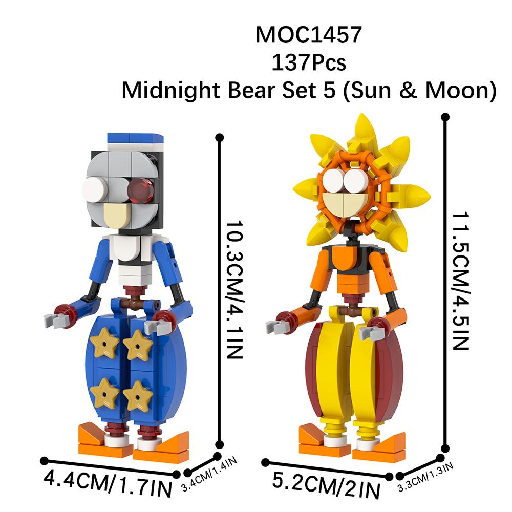 MOC WM2612 Медведь Сцена Ужасы Игровая Фигурка Совместимая WM6170 Строительные Блоки Игрушки Для Детей Друзей Подарок На День Рождения Животное