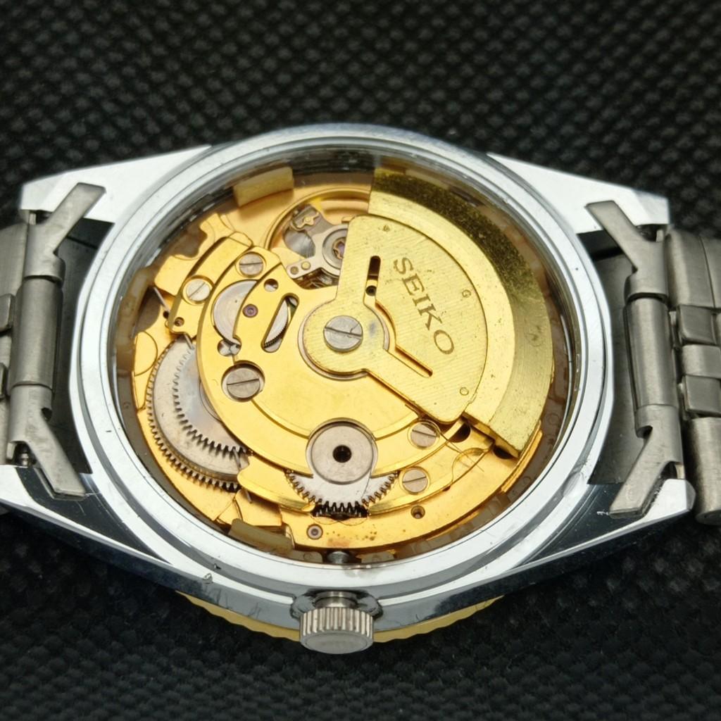 ВОССТАНОВЛЕННЫЕ ВИНТАЖНЫЕ МУЖСКИЕ ЧАСЫ SEIKO 5 AUTOMATIC JAPAN С ЗОЛОТЫМ МЕХАНИЗМОМ a304789-2