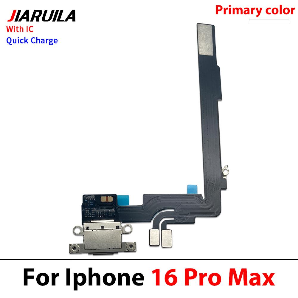 11 шт. Плата порта зарядки для iPhone 16 Pro Max 16 Plus 16 Pro Модуль микрофона Разъем быстрой зарядки USB-док Шлейф