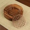 Walnut Wood Bearing Wood Tea Tray Water Storage Detachable Dry Brewing Tea Table Drainage Hollow Out Teapot Drain Plate