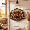 Living Room Decoration Highland Cow Diamond Art Hanging Ornament, Sunflowers Decor, Creative Modern Decorative Pendant Aesthetic Ornament for