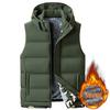 Vest for Men Mens Vest Jacket Hooded Men Winter Warm Sleeveless Jackets Male Casual Waistcoat Solid Vest Thickening Veste Homme 6XL 8XL 10XL