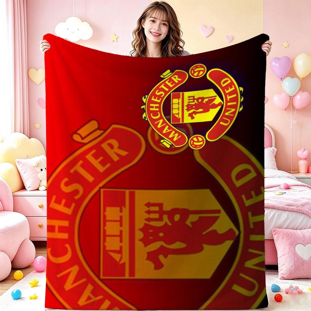 Manchester Forever Fleece Blanket Cashmere Feel Blanket Oversized Blanket Couch Blanket Hypoallergenic