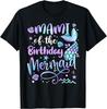 Мама birthday-русалки Совместная семейная футболка ко Дню матери