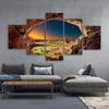 5 Panels Hole Sunset Landscape Painting Wall Art Natural Posters Canvas Prints Pictures For Living Room Modern Home Decoration