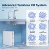 iSpring NSF Certified RO Tankless Series Reverse Osmosis Water Natural pH Alkaline Reduction 500 GPD Fast Flow Purifier, (Mineral, White)