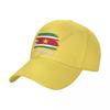 Baseball Cap Suriname Flag Cool Surinames Fans Wild Sun Shade Peaked Adjustable Outdoor Caps for Unisex Women