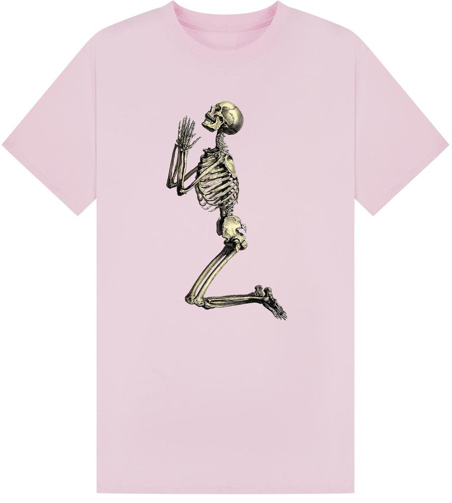 New 2026 Retro Religious Prayer Skeleton Street 3D Printed Unisex Tshirt Shirt Harajuku Round Neck Short Sleeve Top Clothing