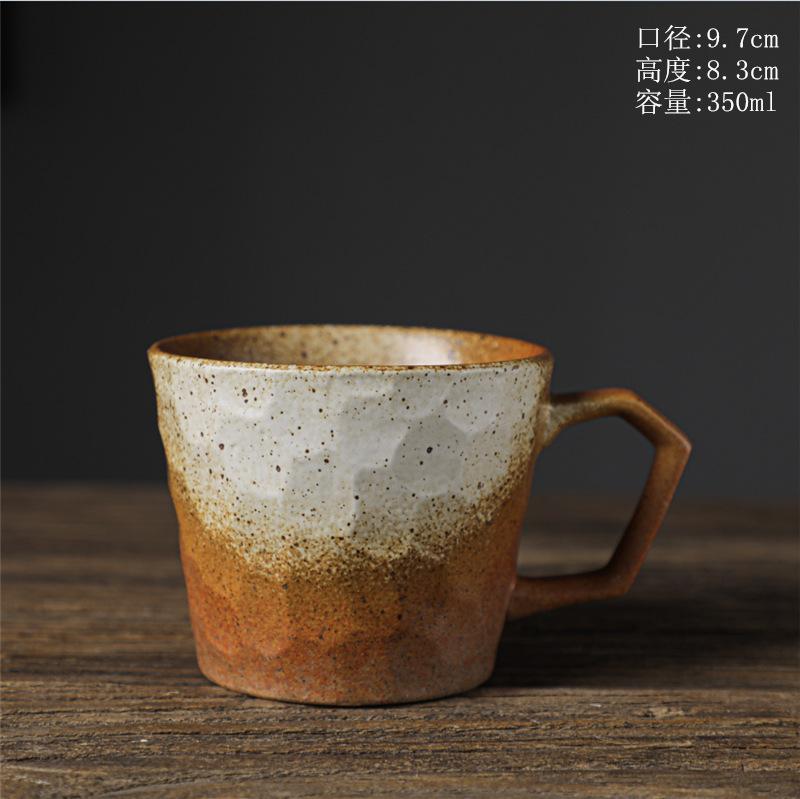 Керамическая чашка для завтрака, высококачественная пара, чашка для воды, грубая керамическая чашка для кофе, ретро-креативная чашка