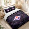 Bedding Set 1 Duvet Cover 2 Pillowcases Fiorentina FC Print Bedroom Home Decoration
