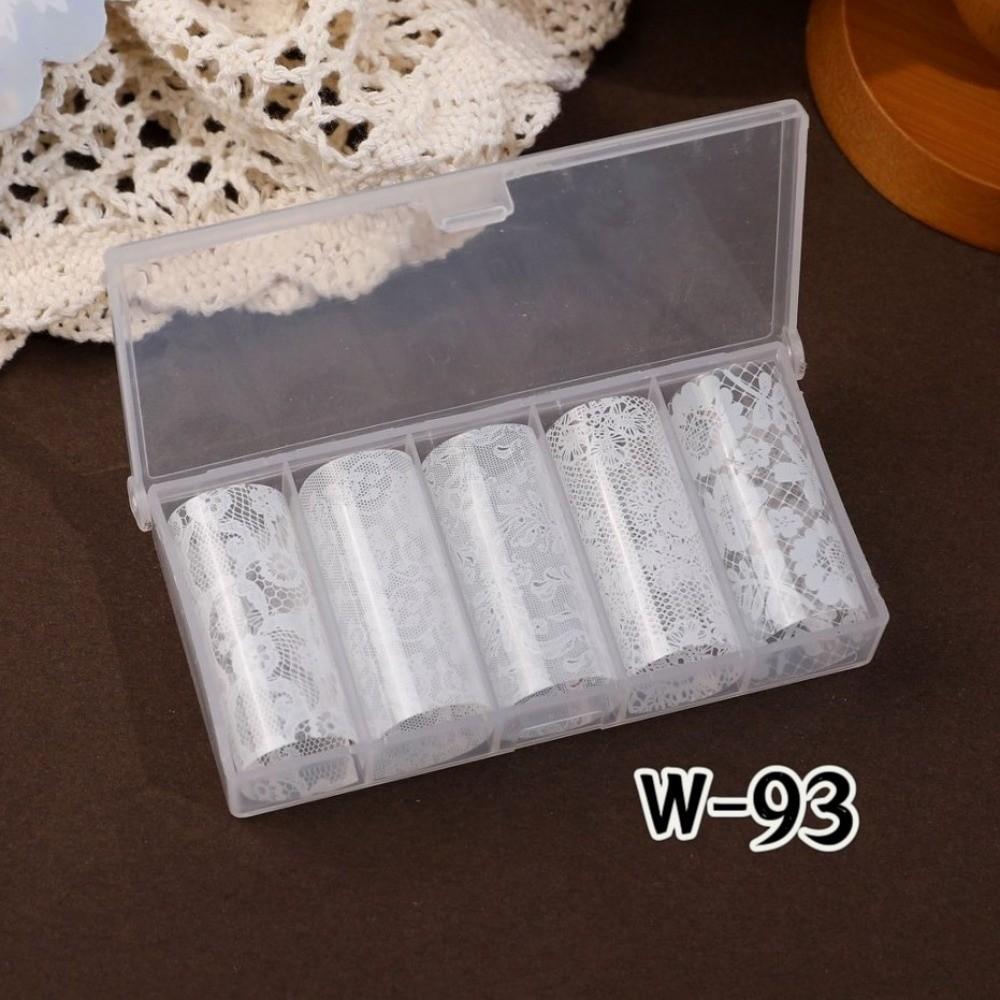 Laser Nail Stickers Black White Nail Decals Fashion Manicure Decals  Manicure DIY