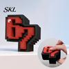 Desktop Stress Relief Toy 3D Printed 67 Clicker Fidget Toy, Pixel Art Desk Decor, Sculpture with Anti-Yellowing Decor Solid Base, for Office Home Fun