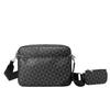 Fashionable Three-piece Men's Printed Single-shoulder Bag, Versatile and Retro Spring and Summer Trendy Crossbody Postman's Small Square Bag